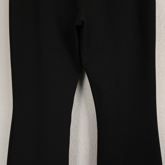 ASOS Design 10 Petite Black High Rise Slim Kick Flare Slim Fit Suit Pants - Picture 8 of 10